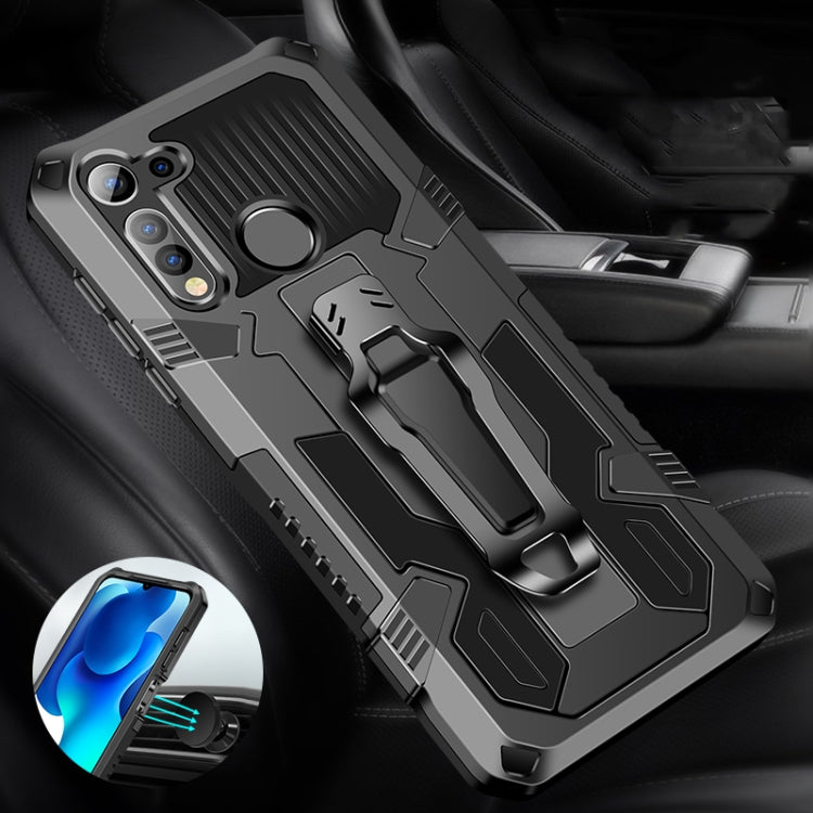 For Motorola Moto G8 Machine Armor Warrior Shockproof PC + TPU Protective Case