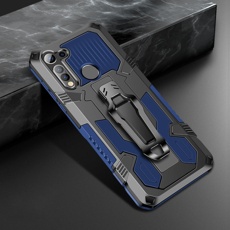For Motorola Moto G8 Machine Armor Warrior Shockproof PC + TPU Protective Case