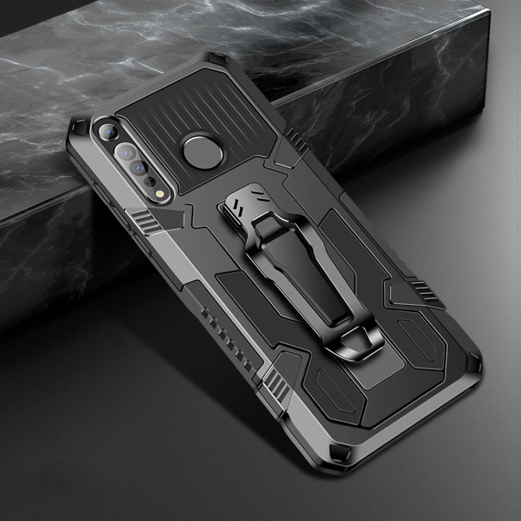 For Motorola Moto G8 Plus Machine Armor Warrior Shockproof PC + TPU Protective Case