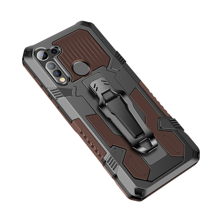For Motorola Moto G8 Plus Machine Armor Warrior Shockproof PC + TPU Protective Case