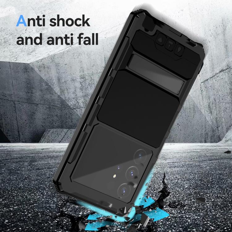 For Samsung Galaxy S25 Ultra 5G R-JUST Life Waterproof Dustproof Shockproof Holder Phone Case