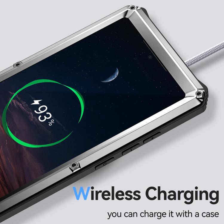 For Samsung Galaxy S25 Ultra 5G R-JUST Life Waterproof Dustproof Shockproof Holder Phone Case