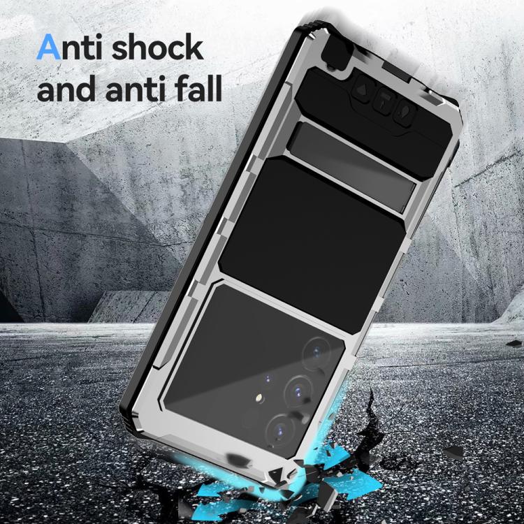 For Samsung Galaxy S25 Ultra 5G R-JUST Life Waterproof Dustproof Shockproof Holder Phone Case