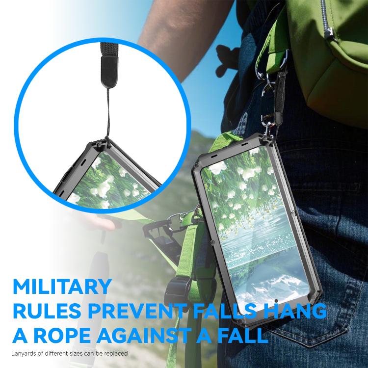 For Samsung Galaxy S25 Edge 5G R-JUST Life Waterproof Dustproof Shockproof Holder Phone Case