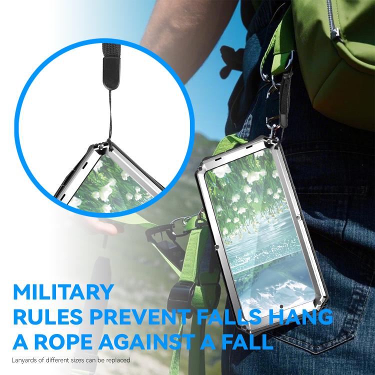 For Samsung Galaxy S25 Edge 5G R-JUST Life Waterproof Dustproof Shockproof Holder Phone Case