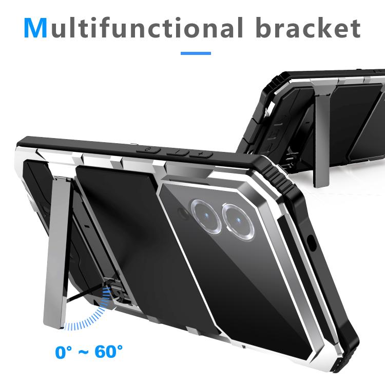 For Samsung Galaxy S25 Edge 5G R-JUST Life Waterproof Dustproof Shockproof Holder Phone Case