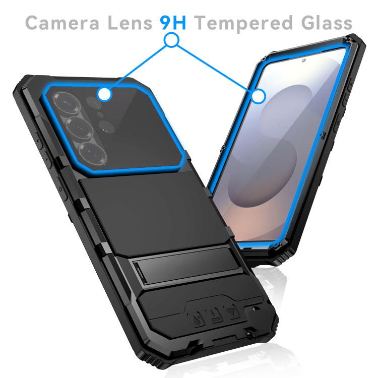 For Samsung Galaxy S26 Ultra 5G R-JUST Life Waterproof Dustproof Shockproof Holder Phone Case