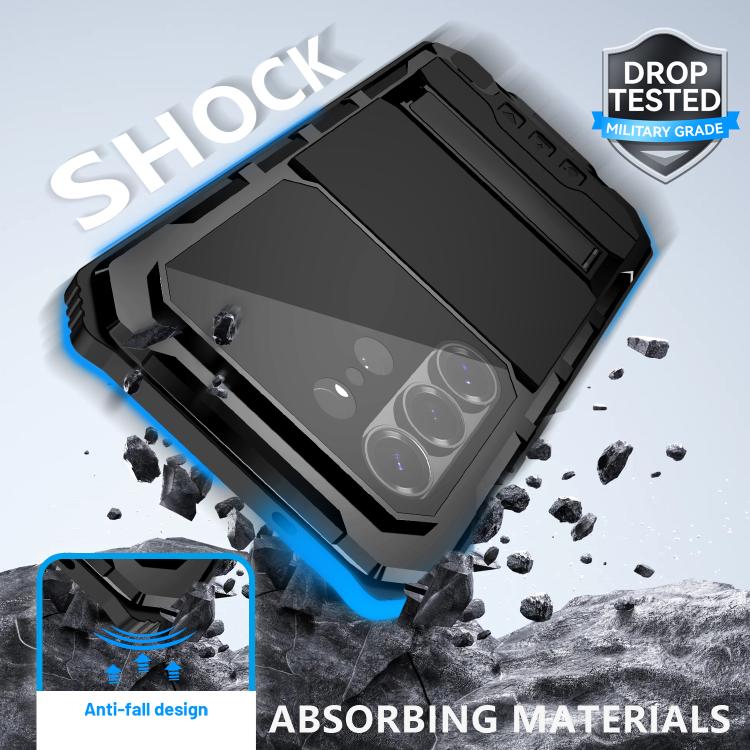 For Samsung Galaxy S26 Ultra 5G R-JUST Life Waterproof Dustproof Shockproof Holder Phone Case