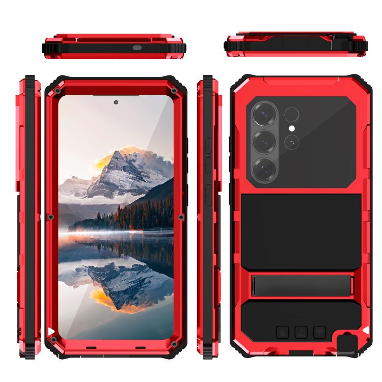 For Samsung Galaxy S26 Ultra 5G R-JUST Life Waterproof Dustproof Shockproof Holder Phone Case