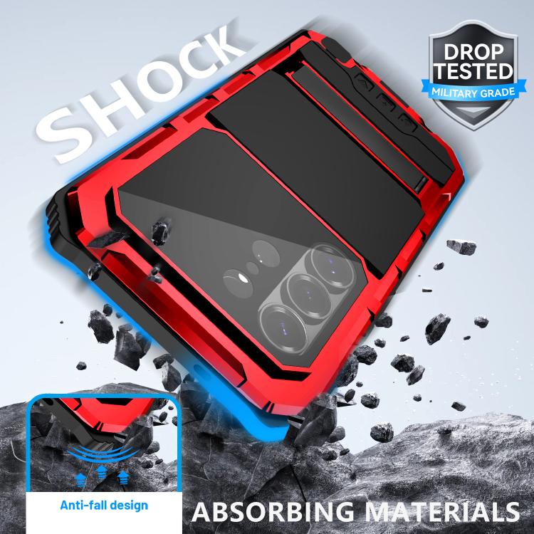 For Samsung Galaxy S26 Ultra 5G R-JUST Life Waterproof Dustproof Shockproof Holder Phone Case