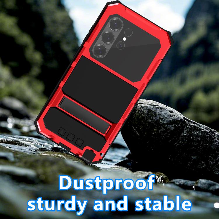 For Samsung Galaxy S26 Ultra 5G R-JUST Life Waterproof Dustproof Shockproof Holder Phone Case