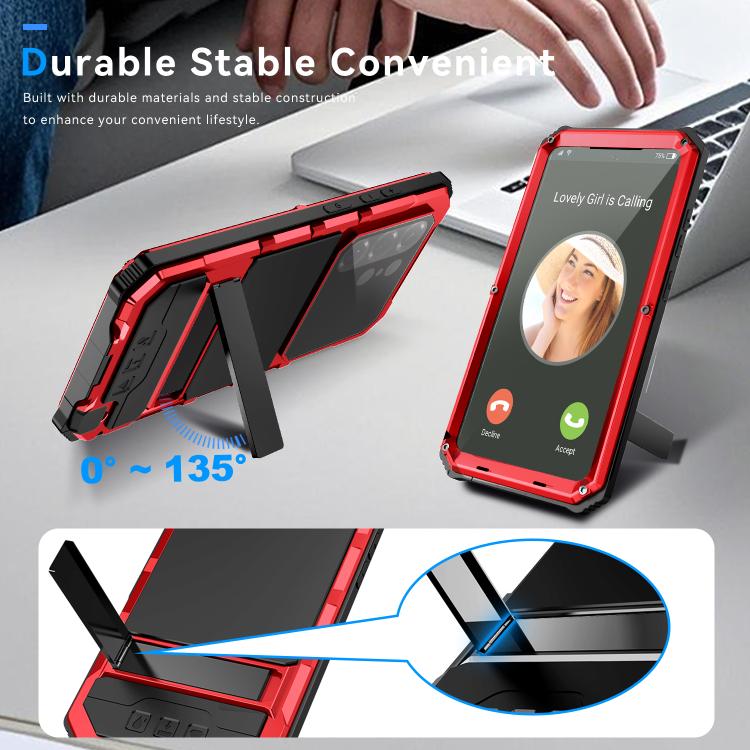 For Samsung Galaxy S26 Ultra 5G R-JUST Life Waterproof Dustproof Shockproof Holder Phone Case