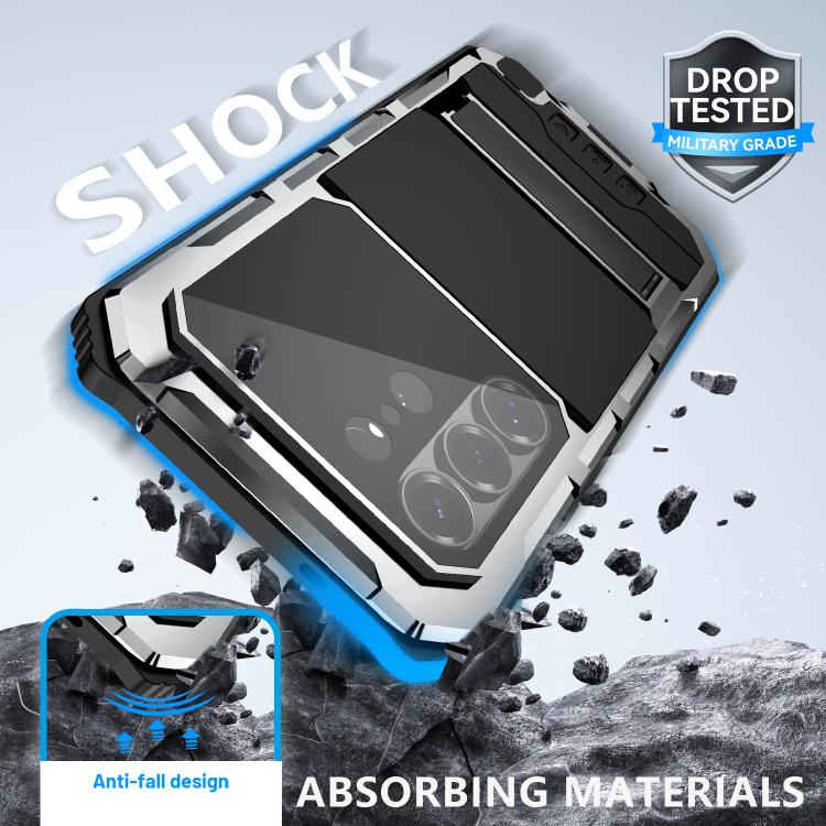 For Samsung Galaxy S26 Ultra 5G R-JUST Life Waterproof Dustproof Shockproof Holder Phone Case