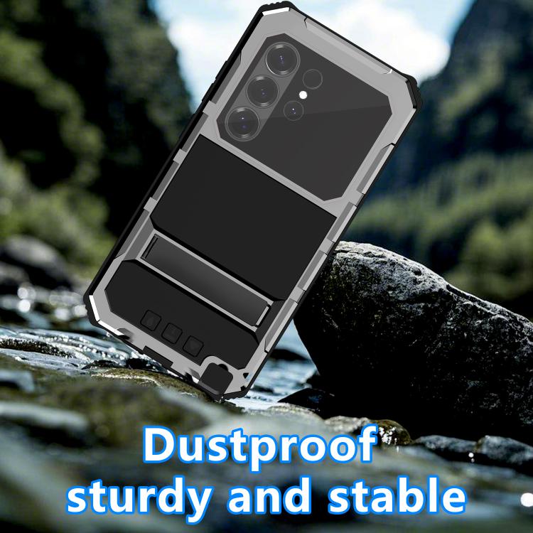 For Samsung Galaxy S26 Ultra 5G R-JUST Life Waterproof Dustproof Shockproof Holder Phone Case