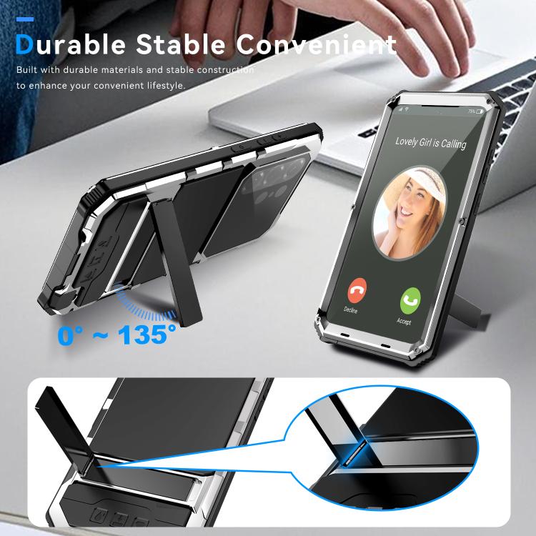 For Samsung Galaxy S26 Ultra 5G R-JUST Life Waterproof Dustproof Shockproof Holder Phone Case