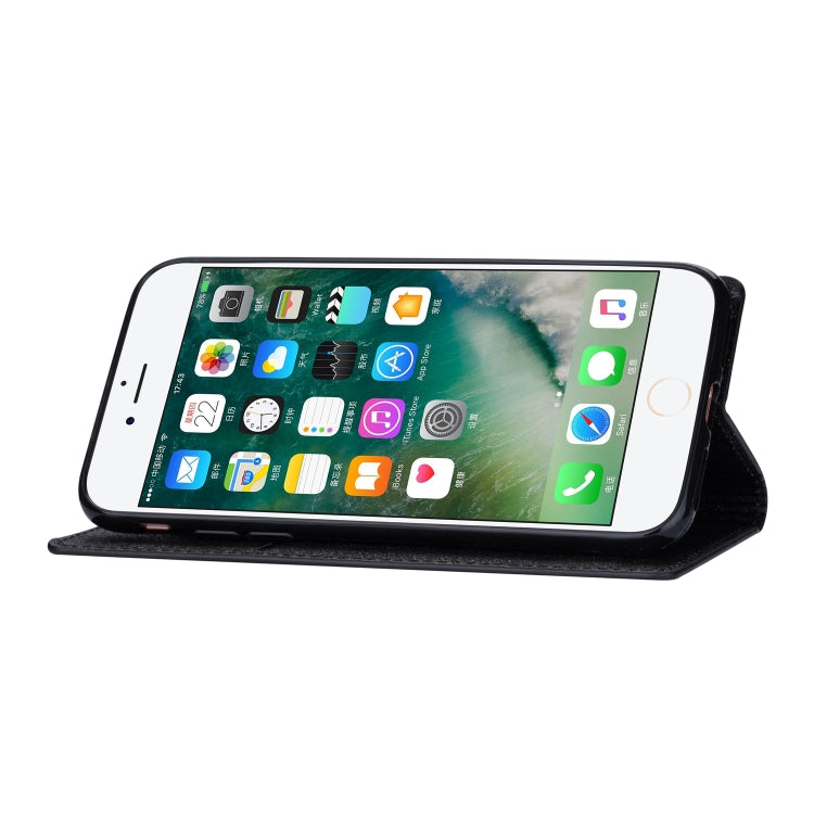 For iPhone 8 / 7 Ultrathin Glitter Magnetic Horizontal Flip Leather Case with Holder & Card Slots