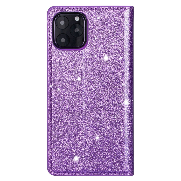 For iPhone 11 Pro Ultrathin Glitter Magnetic Horizontal Flip Leather Case with Holder & Card Slots