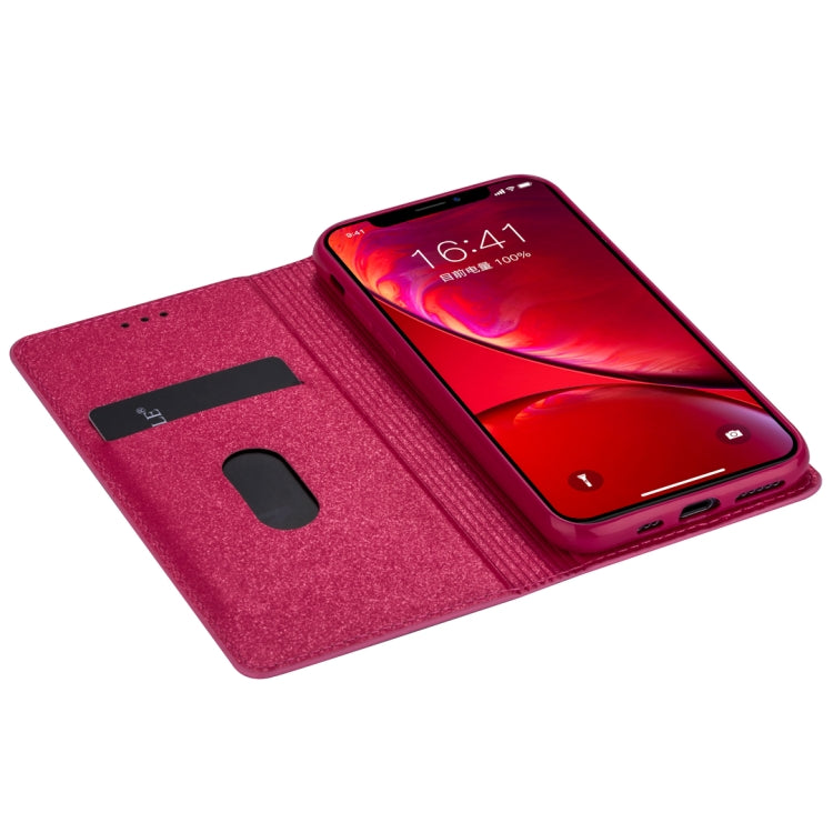 For iPhone 11 Pro Max Ultrathin Glitter Magnetic Horizontal Flip Leather Case with Holder & Card Slots