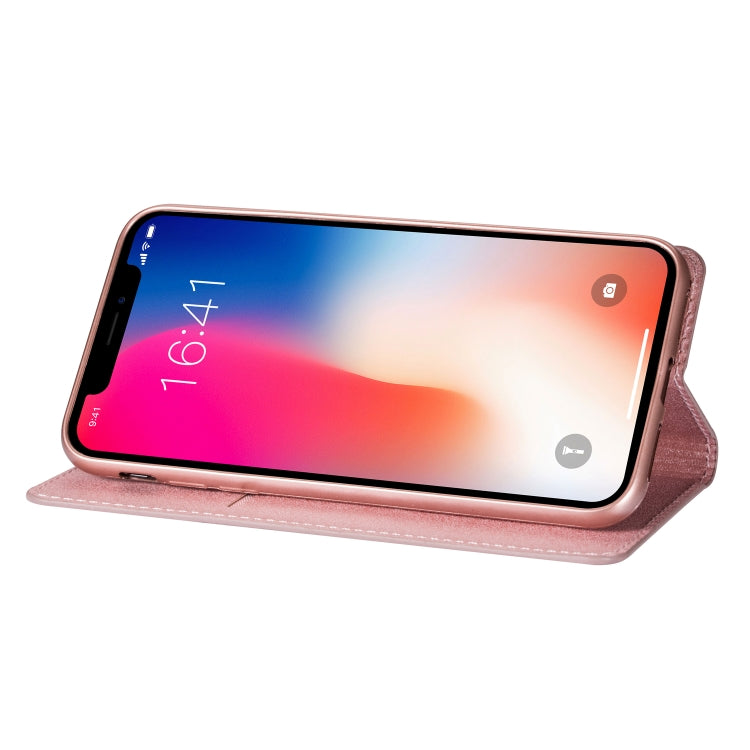 For iPhone X / XS Ultrathin Glitter Magnetic Horizontal Flip Leather Case with Holder & Card Slots