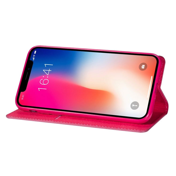 For iPhone XS Max Ultrathin Glitter Magnetic Horizontal Flip Leather Case with Holder & Card Slots