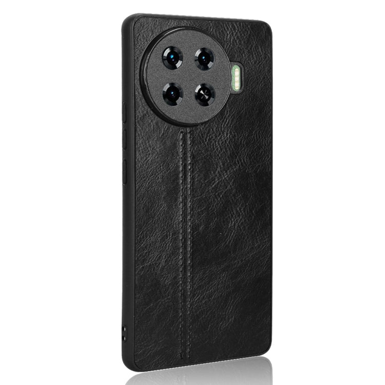For For Tecno Spark 20 Pro+ 4G Cow Pattern Sewing Back Cover Phone Case