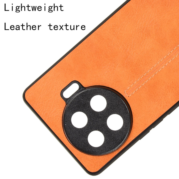 For For Tecno Spark 20 Pro+ 4G Cow Pattern Sewing Back Cover Phone Case