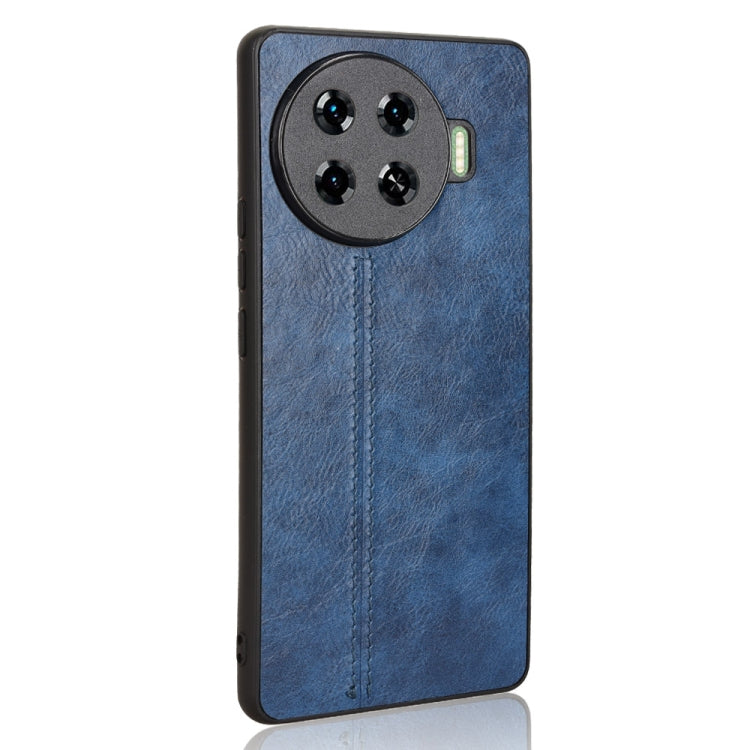For For Tecno Spark 20 Pro+ 4G Cow Pattern Sewing Back Cover Phone Case