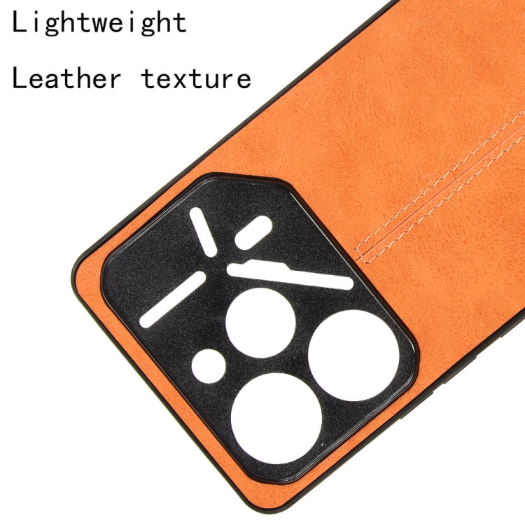 For Tecno Pova 6 Pro 5G Cow Pattern Sewing Back Cover Phone Case