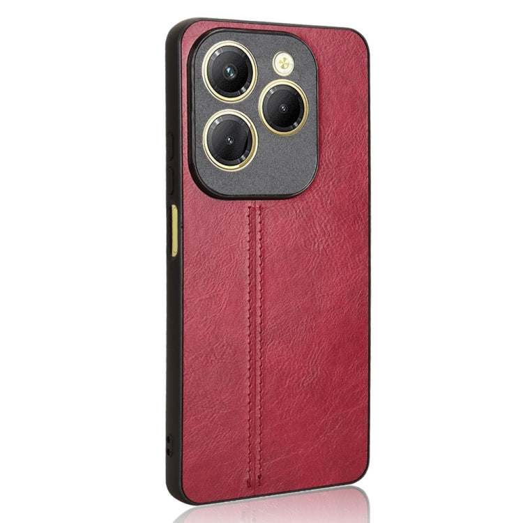For Tecno Spark 20 Pro 4G Cow Pattern Sewing Back Cover Phone Case