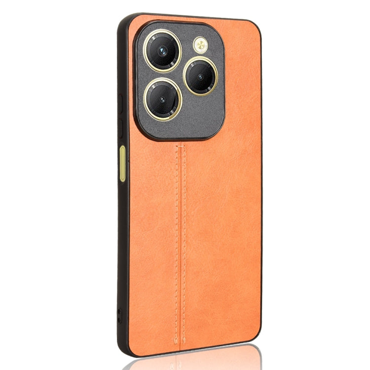 For Tecno Spark 20 Pro 4G Cow Pattern Sewing Back Cover Phone Case