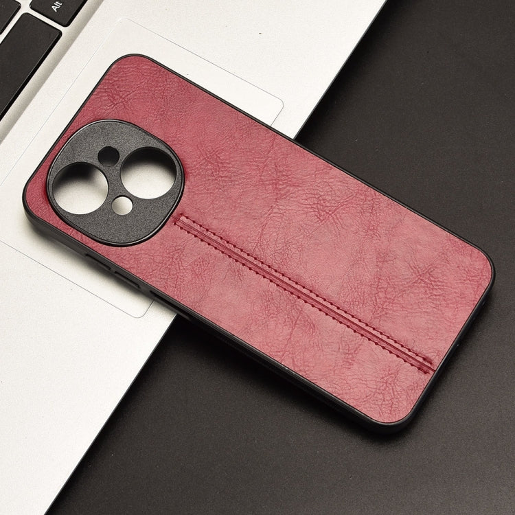For Tecno Spark Go 1 Cow Pattern Sewing Back Cover Phone Case