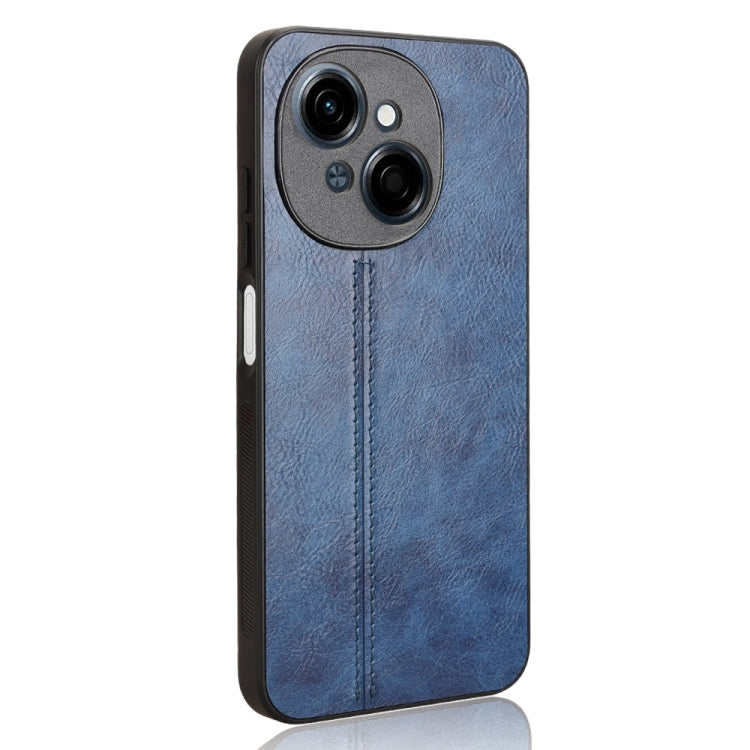 For Tecno Spark Go 1 Cow Pattern Sewing Back Cover Phone Case