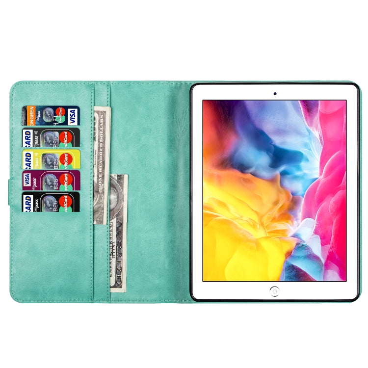 For iPad 1 / 2 / 3 / 4 Tablet Fashion Calf Texture Zipper Horizontal Flip Leather Case with Stand & Card Slots & Wallet & Wake-up / Sleep Function
