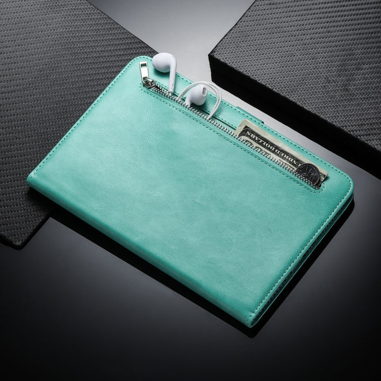 For iPad 1 / 2 / 3 / 4 Tablet Fashion Calf Texture Zipper Horizontal Flip Leather Case with Stand & Card Slots & Wallet & Wake-up / Sleep Function