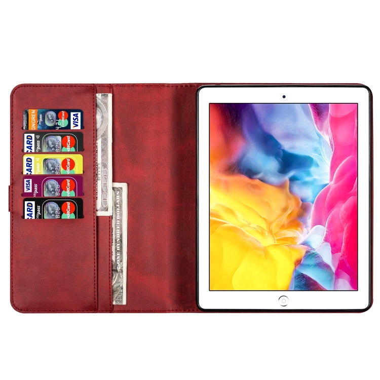 For iPad 1 / 2 / 3 / 4 Tablet Fashion Calf Texture Zipper Horizontal Flip Leather Case with Stand & Card Slots & Wallet & Wake-up / Sleep Function