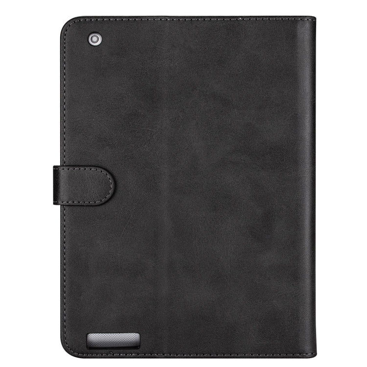 For iPad 1 / 2 / 3 / 4 Tablet Fashion Calf Texture Zipper Horizontal Flip Leather Case with Stand & Card Slots & Wallet & Wake-up / Sleep Function