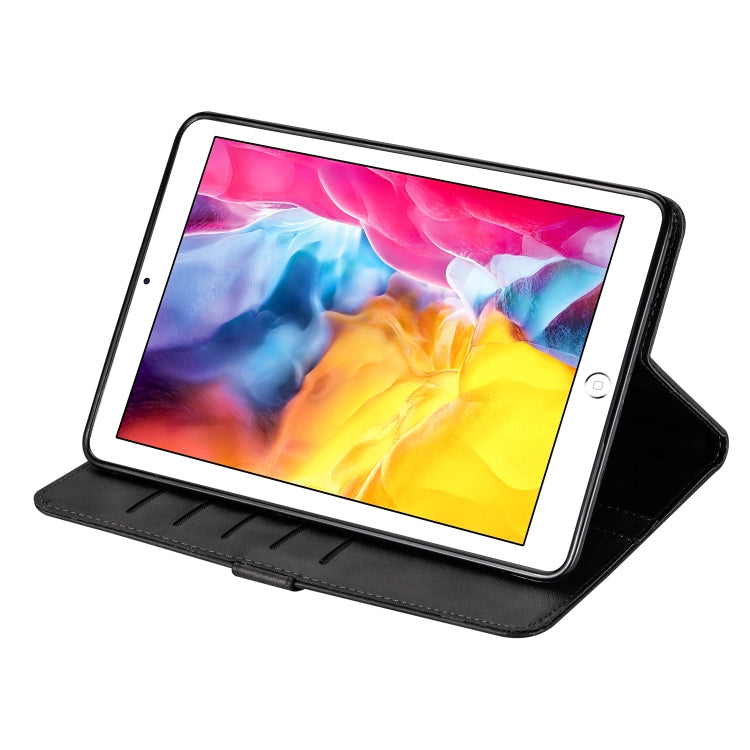 For iPad 1 / 2 / 3 / 4 Tablet Fashion Calf Texture Zipper Horizontal Flip Leather Case with Stand & Card Slots & Wallet & Wake-up / Sleep Function