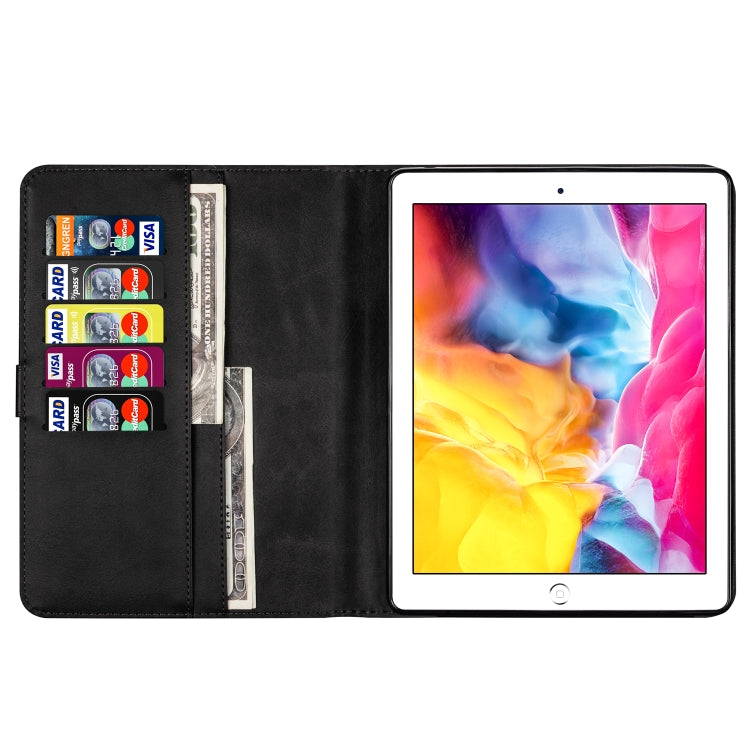 For iPad 1 / 2 / 3 / 4 Tablet Fashion Calf Texture Zipper Horizontal Flip Leather Case with Stand & Card Slots & Wallet & Wake-up / Sleep Function