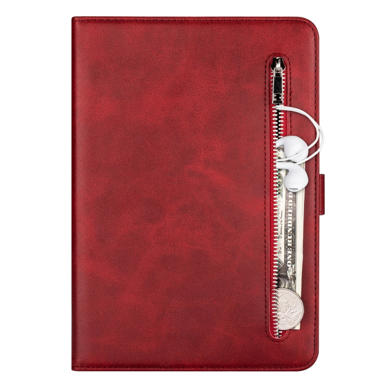 For iPad Pro 11(2020) / Pro 11(2018) Tablet Fashion Calf Texture Zipper Horizontal Flip Leather Tablet Case with Stand & Card Slots & Wallet & Wake-up / Sleep Function
