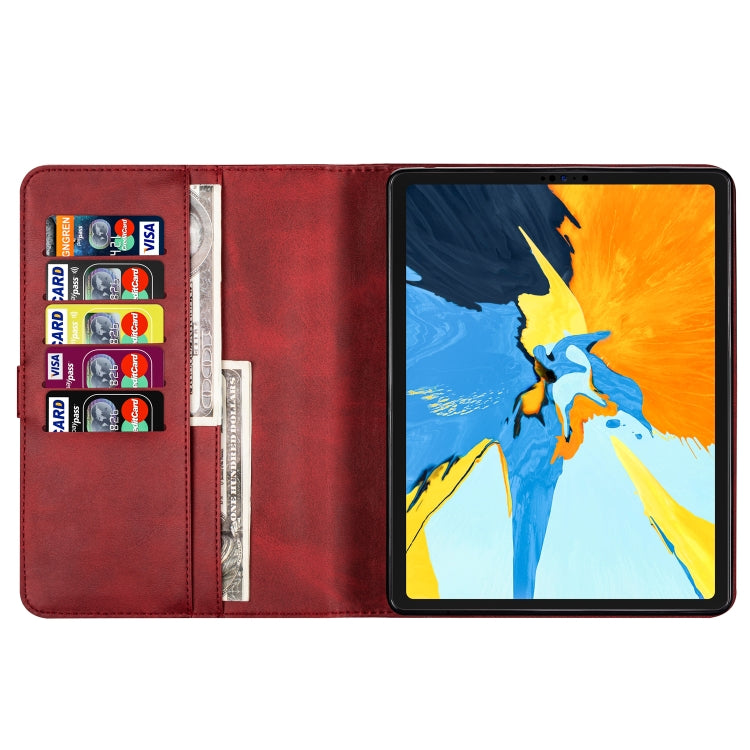 For iPad Pro 11(2020) / Pro 11(2018) Tablet Fashion Calf Texture Zipper Horizontal Flip Leather Tablet Case with Stand & Card Slots & Wallet & Wake-up / Sleep Function