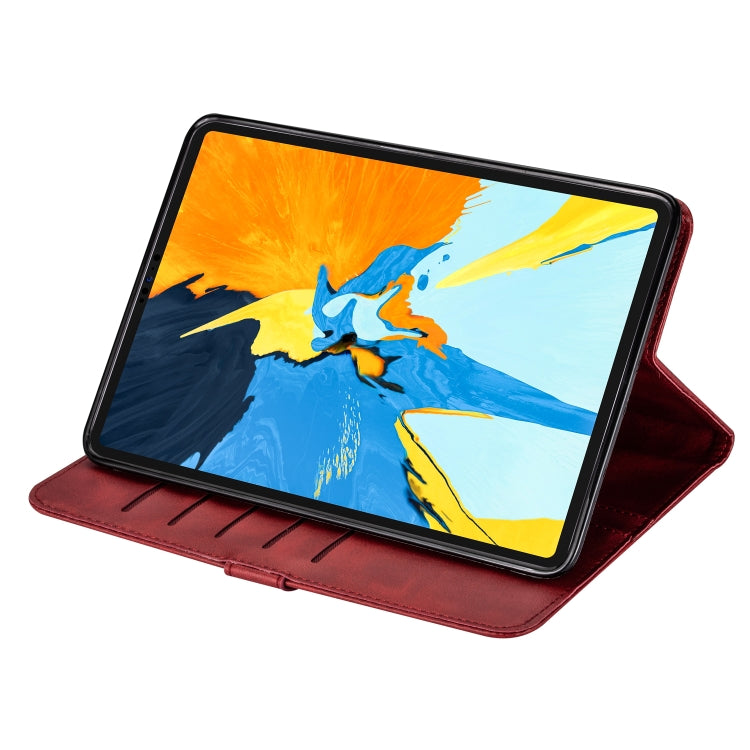For iPad Pro 12.9(2020) / Pro 12.9(2018) Tablet Fashion Calf Texture Zipper Horizontal Flip Leather Tablet Case with Stand & Card Slots & Wallet & Wake-up / Sleep Function