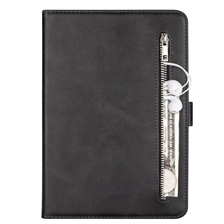 For iPad Pro 12.9(2020) / Pro 12.9(2018) Tablet Fashion Calf Texture Zipper Horizontal Flip Leather Tablet Case with Stand & Card Slots & Wallet & Wake-up / Sleep Function