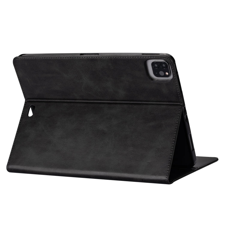For iPad Pro 12.9(2020) / Pro 12.9(2018) Tablet Fashion Calf Texture Zipper Horizontal Flip Leather Tablet Case with Stand & Card Slots & Wallet & Wake-up / Sleep Function