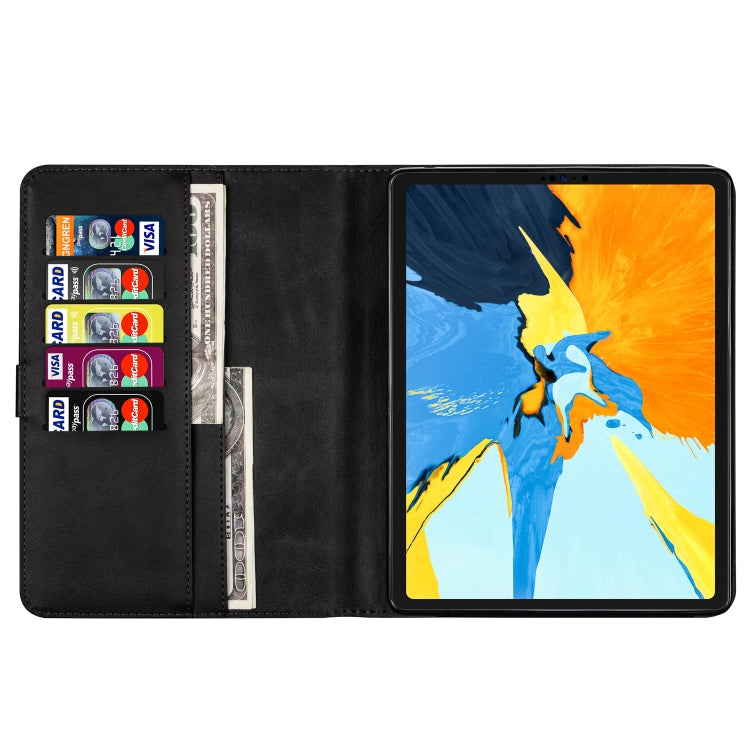 For iPad Pro 12.9(2020) / Pro 12.9(2018) Tablet Fashion Calf Texture Zipper Horizontal Flip Leather Tablet Case with Stand & Card Slots & Wallet & Wake-up / Sleep Function