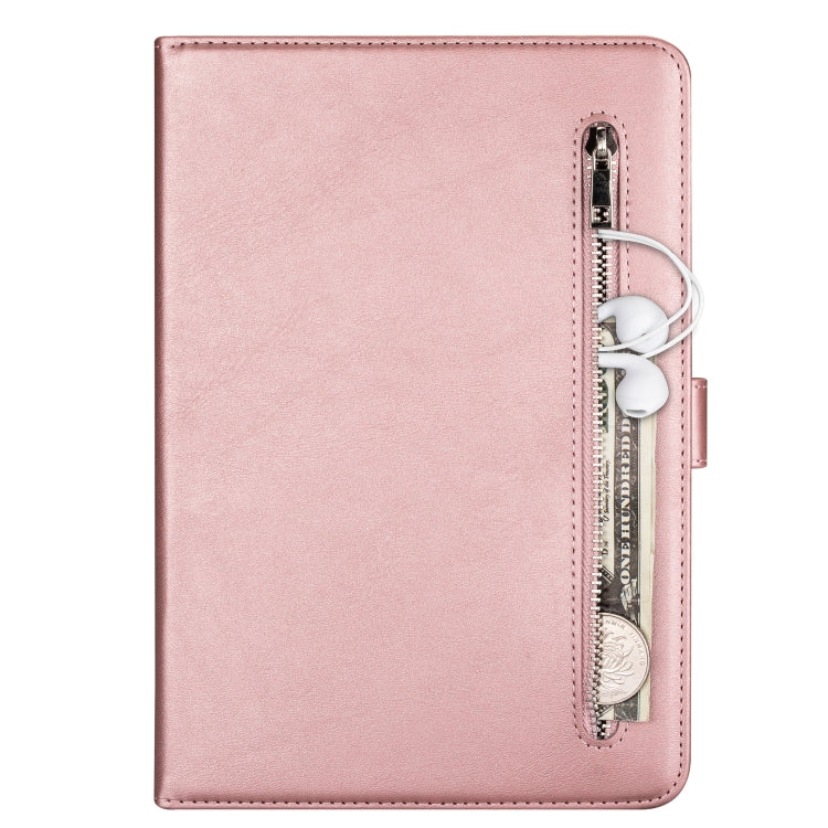 For iPad 9.7 inch Universal Tablet Fashion Calf Texture Zipper Horizontal Flip Leather Case with Stand & Card Slots & Wallet & Wake-up / Sleep Function