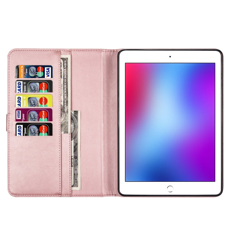 For iPad 9.7 inch Universal Tablet Fashion Calf Texture Zipper Horizontal Flip Leather Case with Stand & Card Slots & Wallet & Wake-up / Sleep Function