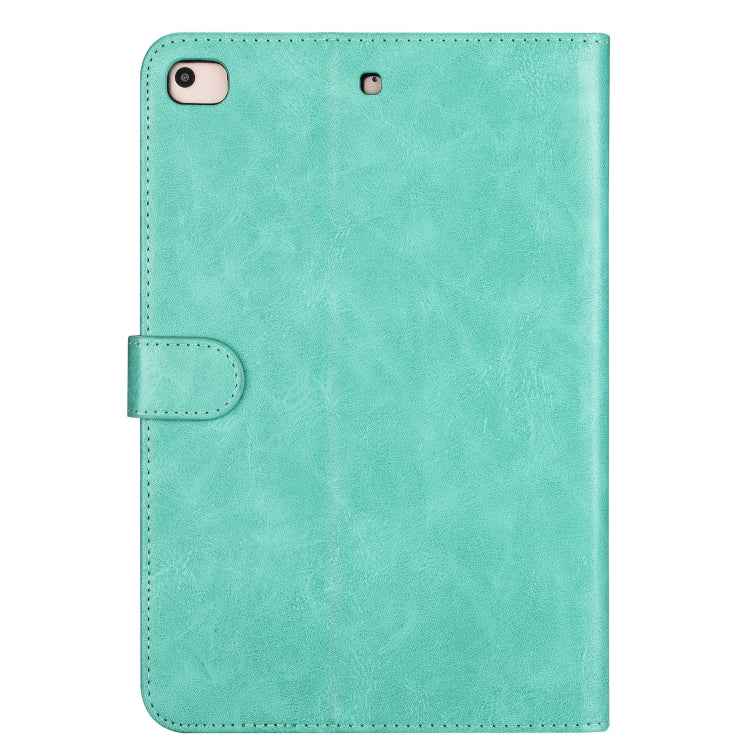 For iPad Mini 1 / 2 / 3 / 4 / 5 Tablet Fashion Calf Texture Zipper Horizontal Flip Leather Case with Stand & Card Slots & Wallet & Wake-up / Sleep Function