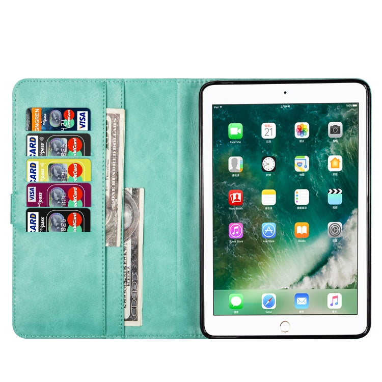 For iPad Mini 1 / 2 / 3 / 4 / 5 Tablet Fashion Calf Texture Zipper Horizontal Flip Leather Case with Stand & Card Slots & Wallet & Wake-up / Sleep Function