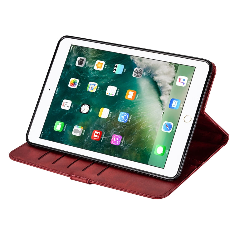 For iPad Mini 1 / 2 / 3 / 4 / 5 Tablet Fashion Calf Texture Zipper Horizontal Flip Leather Case with Stand & Card Slots & Wallet & Wake-up / Sleep Function