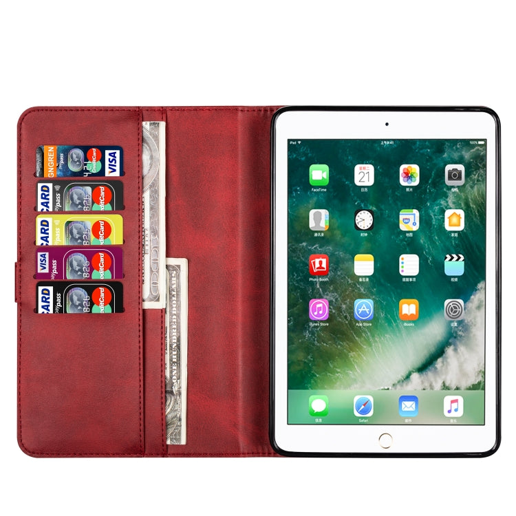 For iPad Mini 1 / 2 / 3 / 4 / 5 Tablet Fashion Calf Texture Zipper Horizontal Flip Leather Case with Stand & Card Slots & Wallet & Wake-up / Sleep Function
